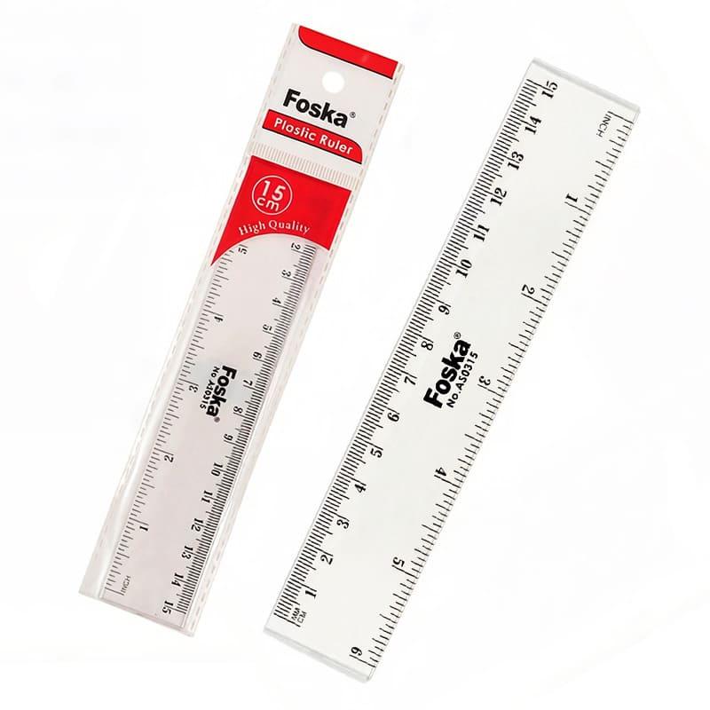 Foska Pvc Ruler 15 CM AS0315